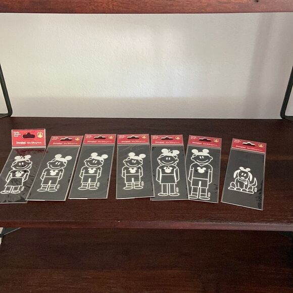 Disney Parks Authentic Family Window Decal: Girl boy mom dad dog Mickey Ears - Picture 1 of 6